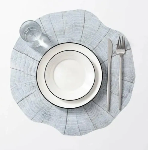 Салфетка сервировочная спил цв.серый 38*39см 4700309